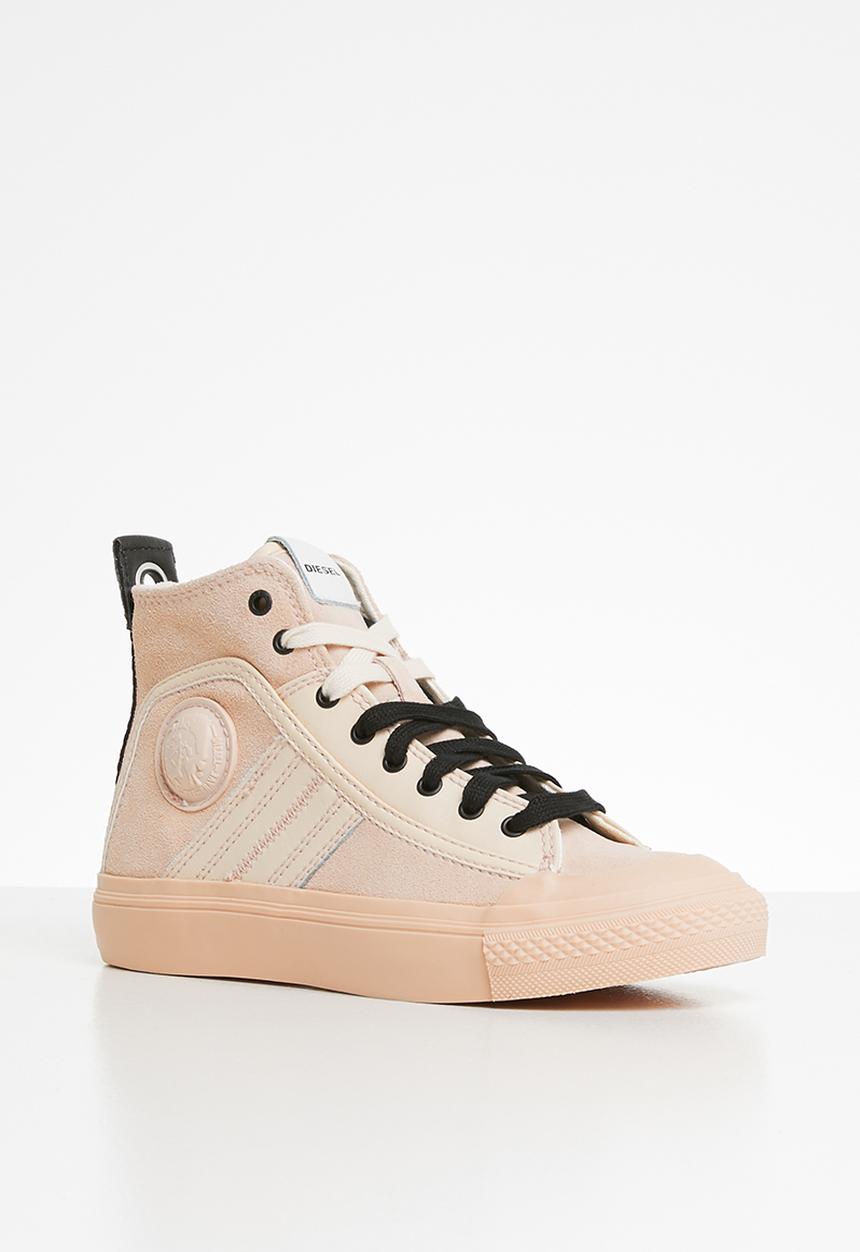 Diesel  - S-astico mc logo w - sneaker mid - cream tan / spanish villa