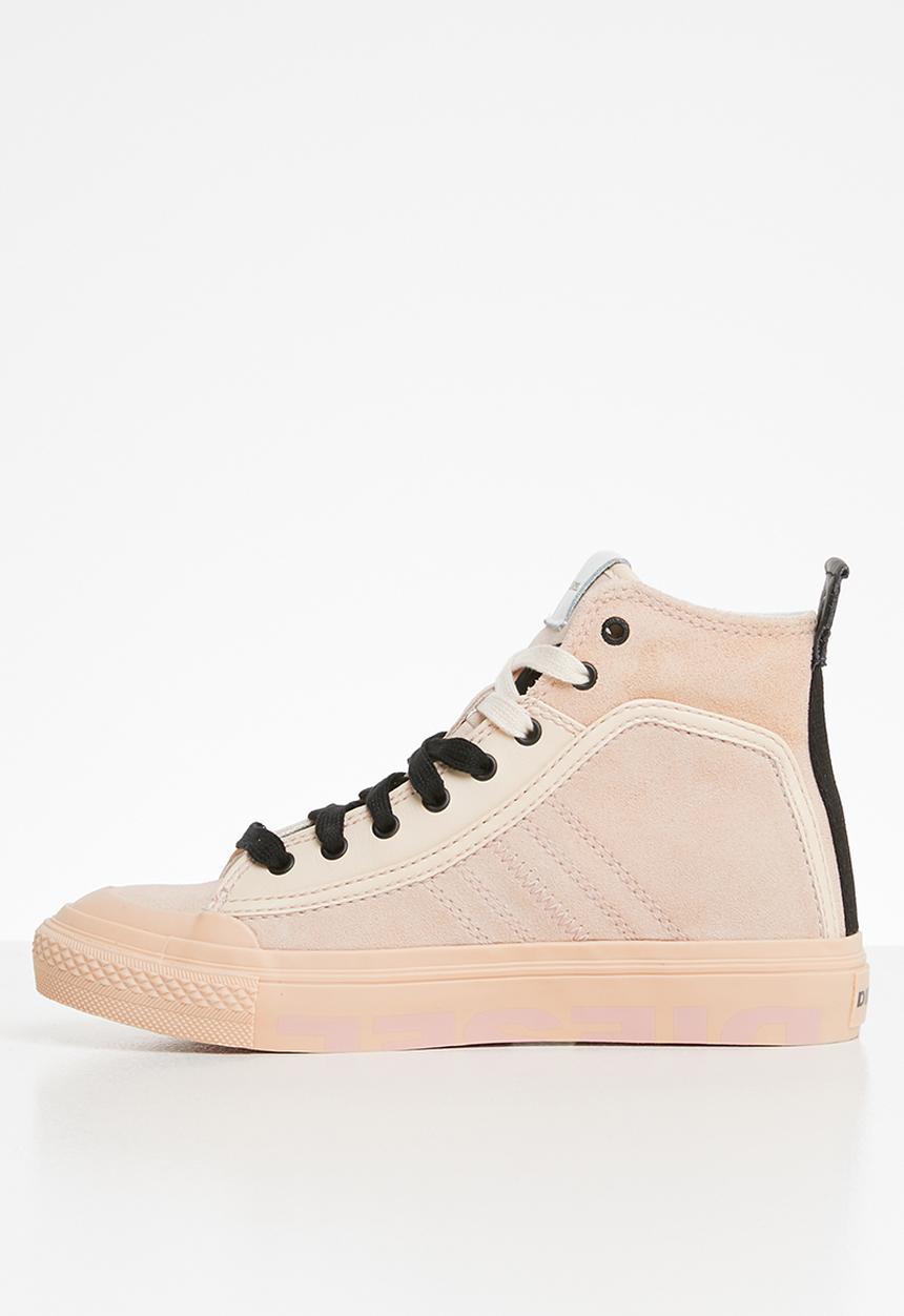 Diesel  - S-astico mc logo w - sneaker mid - cream tan / spanish villa