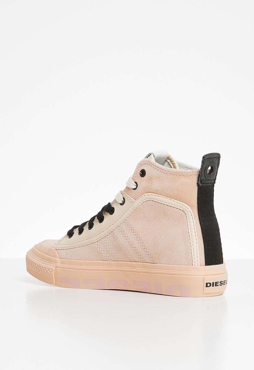 Diesel  - S-astico mc logo w - sneaker mid - cream tan / spanish villa