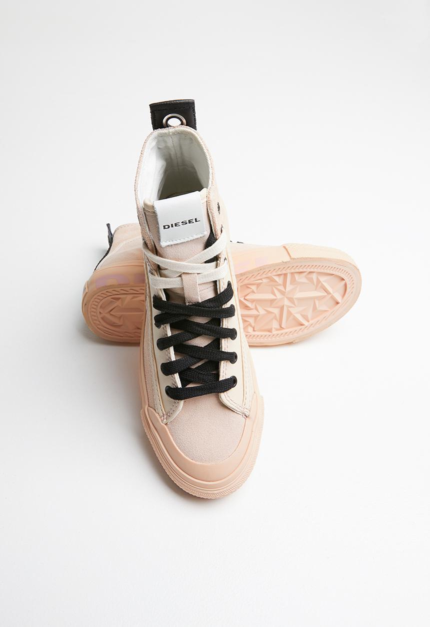 Diesel  - S-astico mc logo w - sneaker mid - cream tan / spanish villa