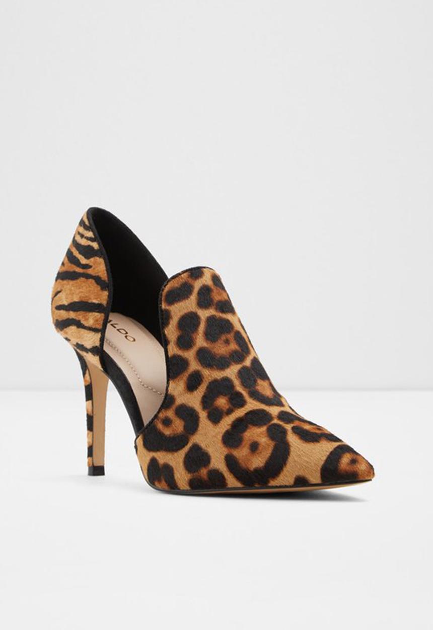 ALDO - Eladrielia leather heel - brown & black 