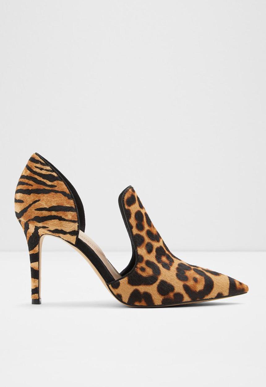 ALDO - Eladrielia leather heel - brown & black 