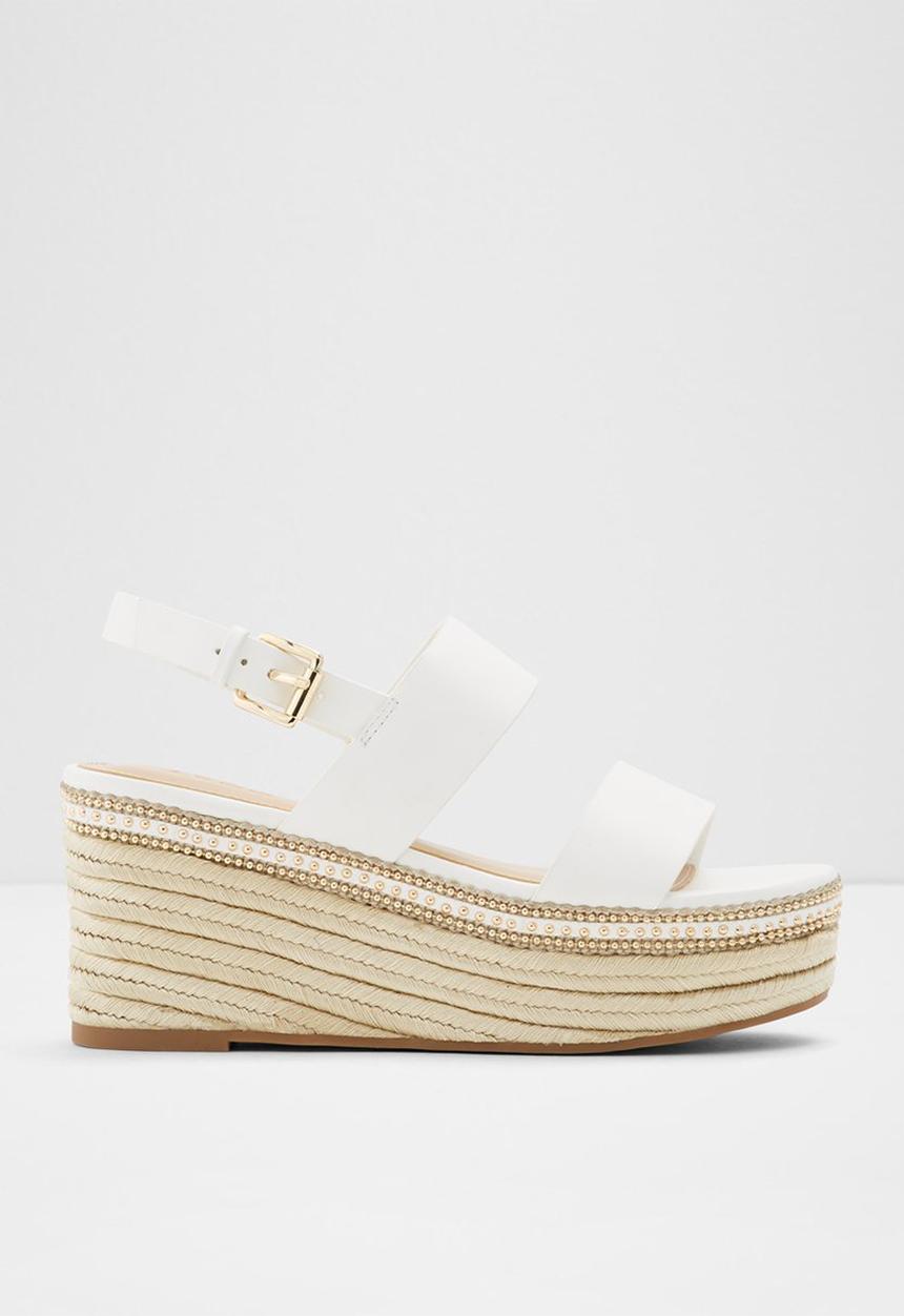 ALDO - Ladolian leather heel - white