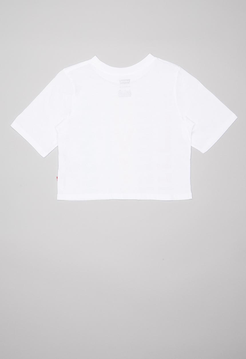 Levi’s® - Rainbow logo cropped tee - white