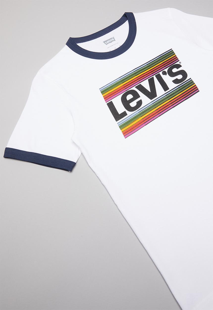 Levi’s® - Levi's boys racing tee - white & navy 