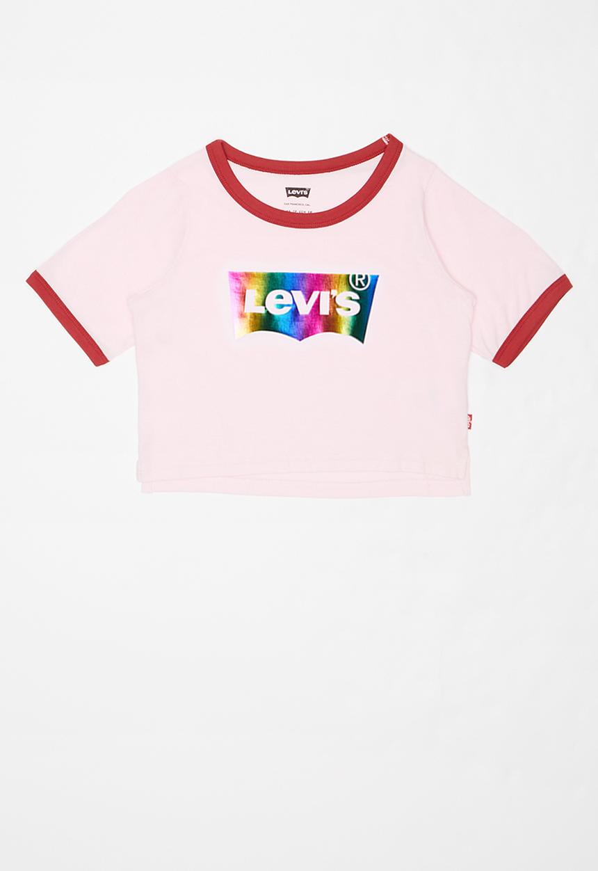 Levi’s® - Graphic cropped ringer tee - pink