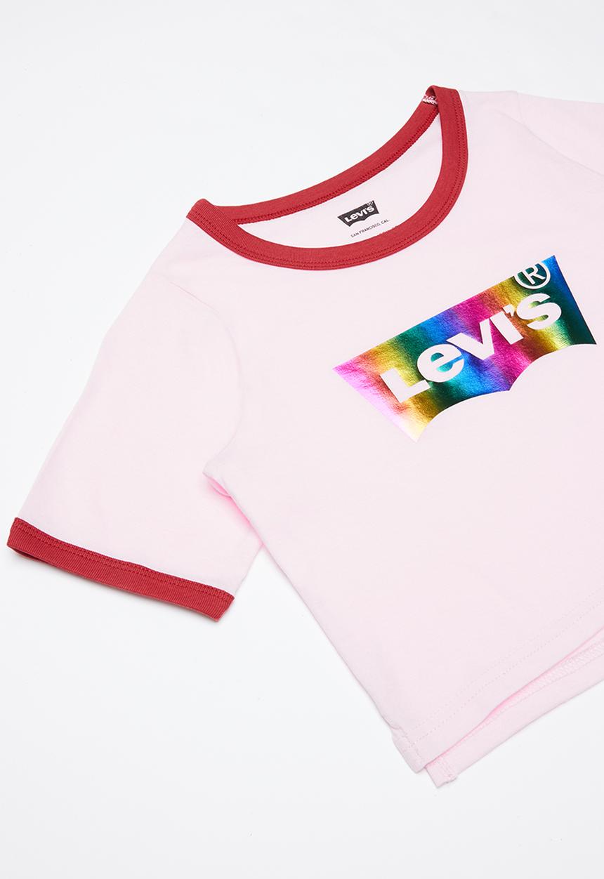 Levi’s® - Graphic cropped ringer tee - pink