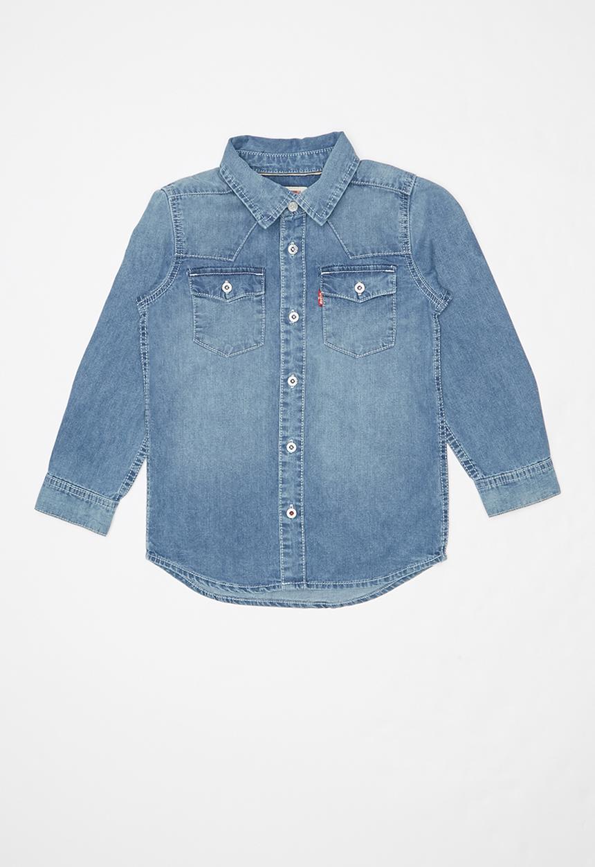 Levi’s® - Levi's boys barstow western shirt - blue