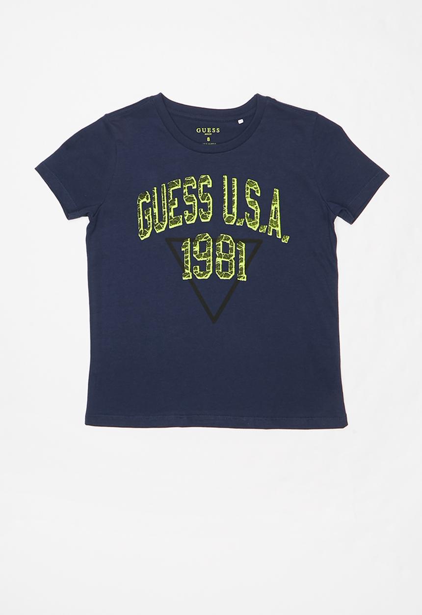 GUESS - Short guess usa 1981 tee - navy
