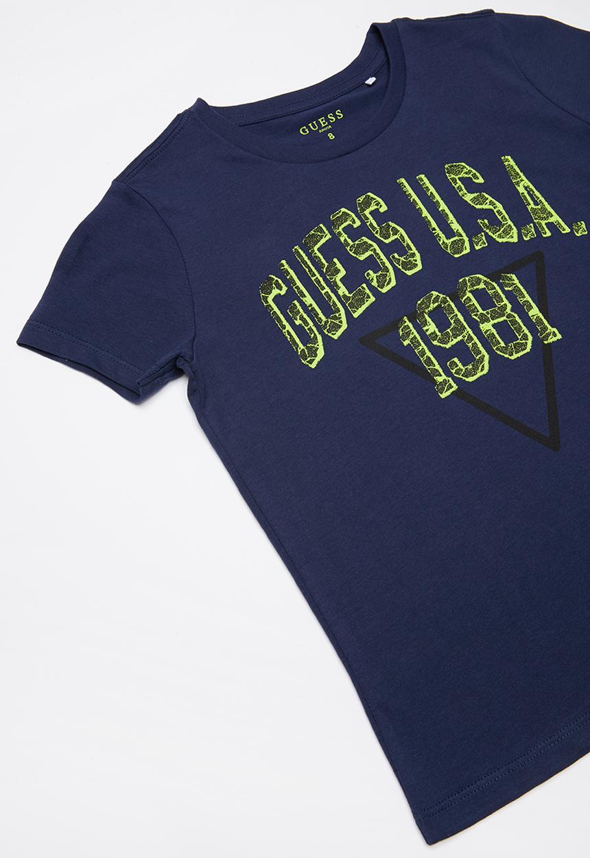 GUESS - Short guess usa 1981 tee - navy