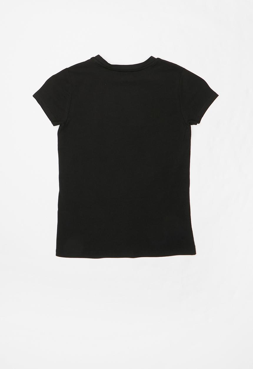 GUESS - Teens short sleeve diamond logo tee - black
