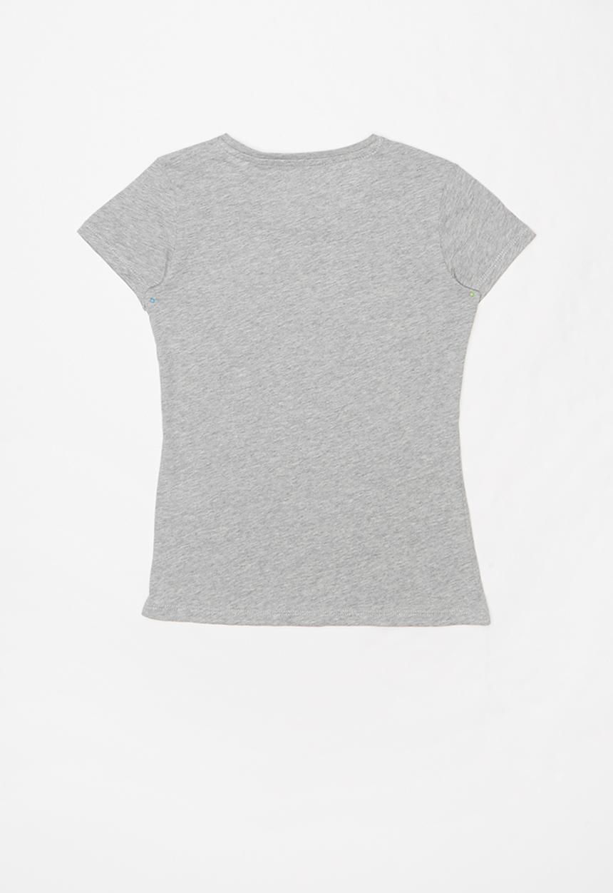 GUESS - Teens short sleeve guess tri script tee - grey 