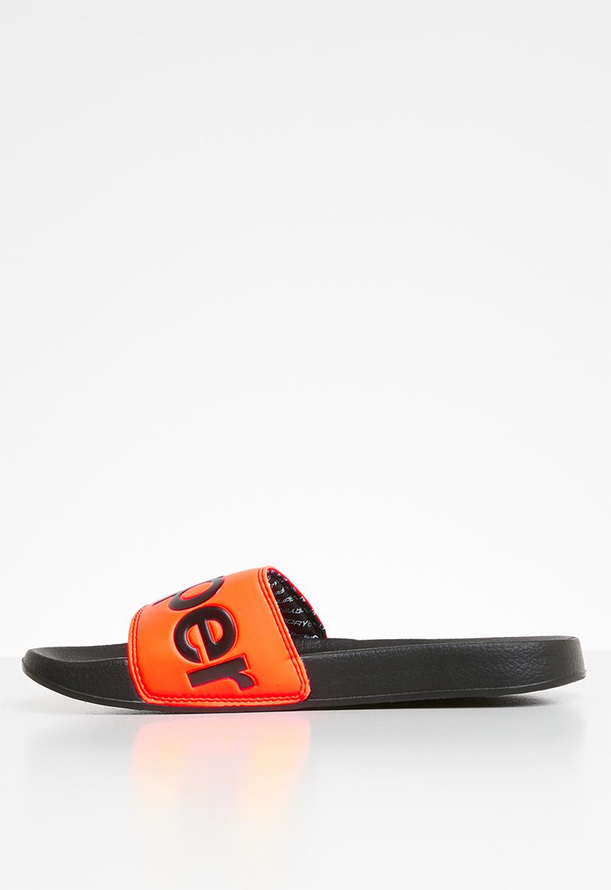 Superdry. - Superdry pool slide - black & orange