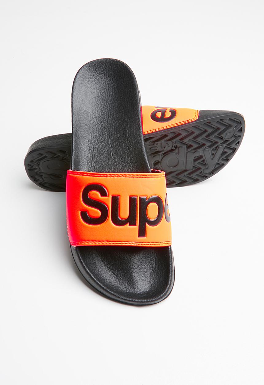 Superdry. - Superdry pool slide - black & orange