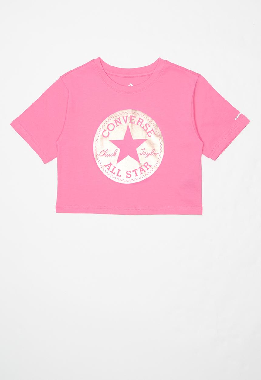 Converse - Foil boxy tee - pink