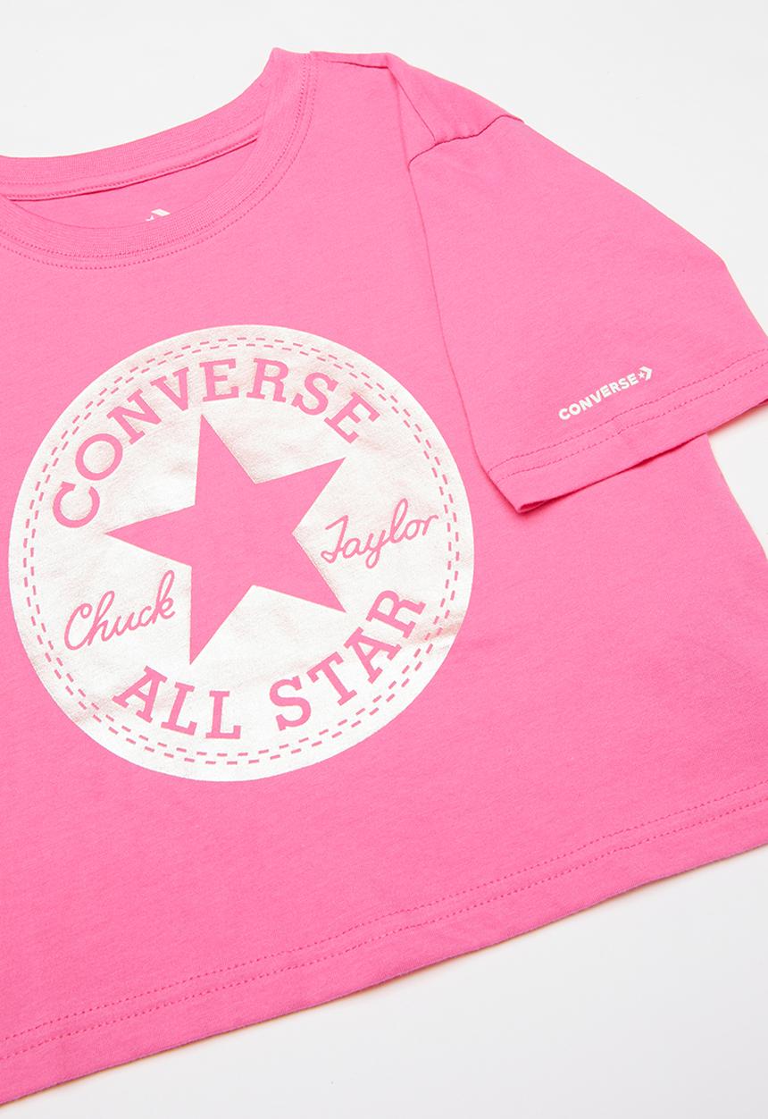 Converse - Foil boxy tee - pink