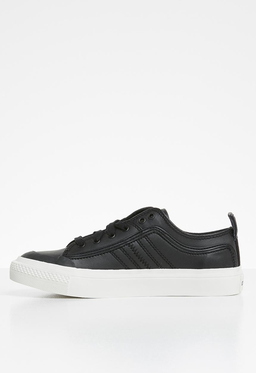 Diesel  - S-astico low lace -  black mono