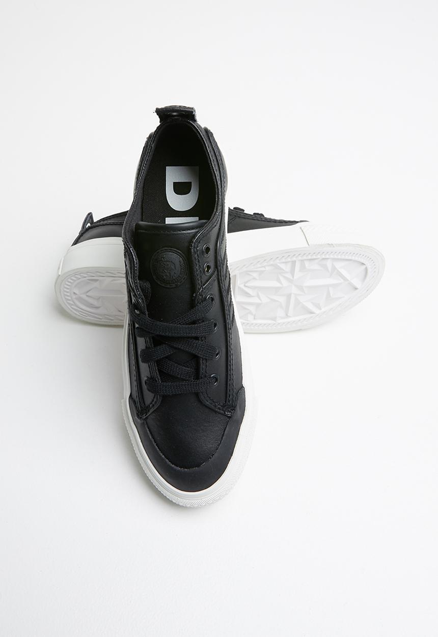 Diesel  - S-astico low lace -  black mono
