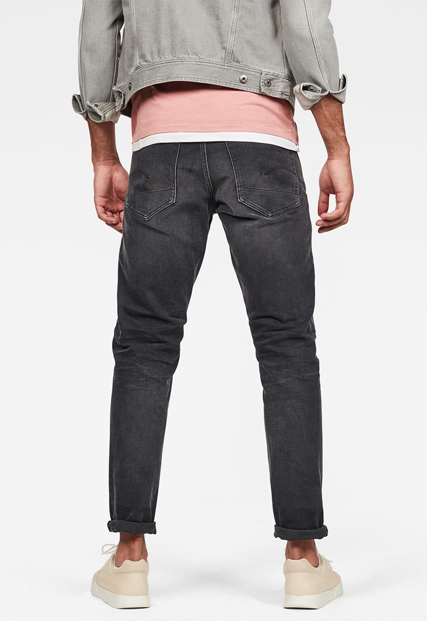G-STAR - 3301 straight tapered  jeans - faded charcoal