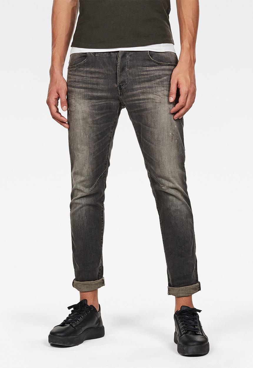 G-STAR - D-staq 5-pkt slim jeans - antic faded ash destroyed