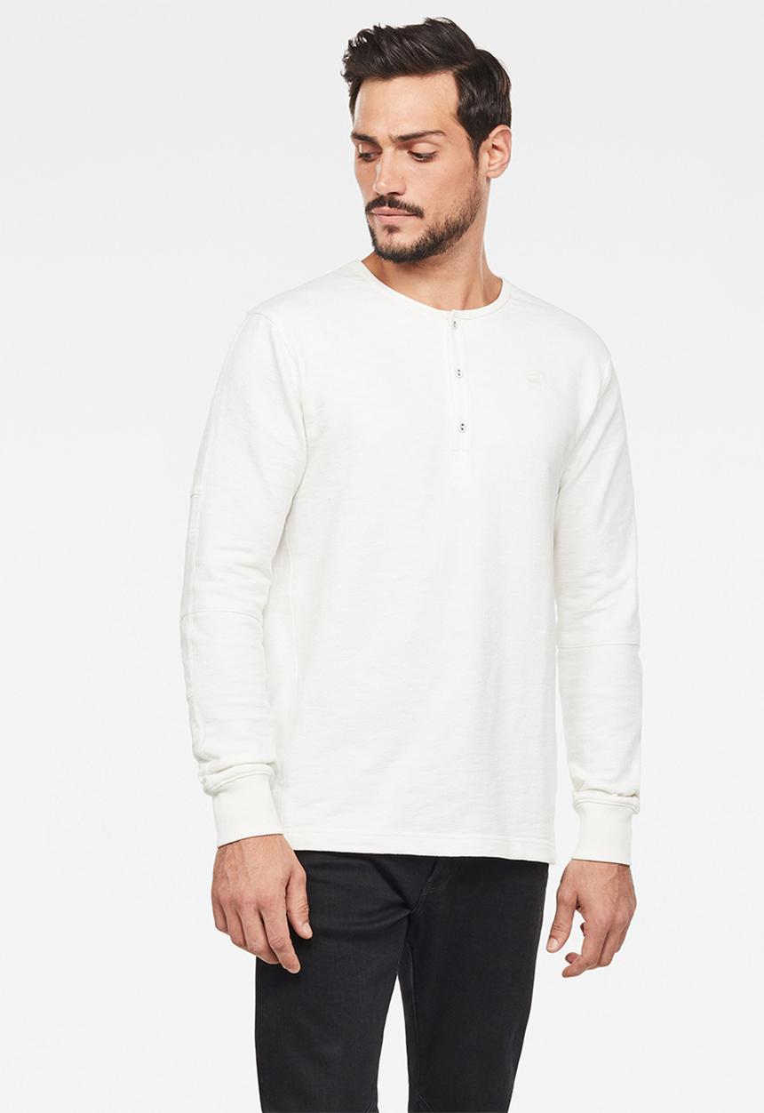G-STAR - Motac grandad r t long sleeve t-shirts - milk