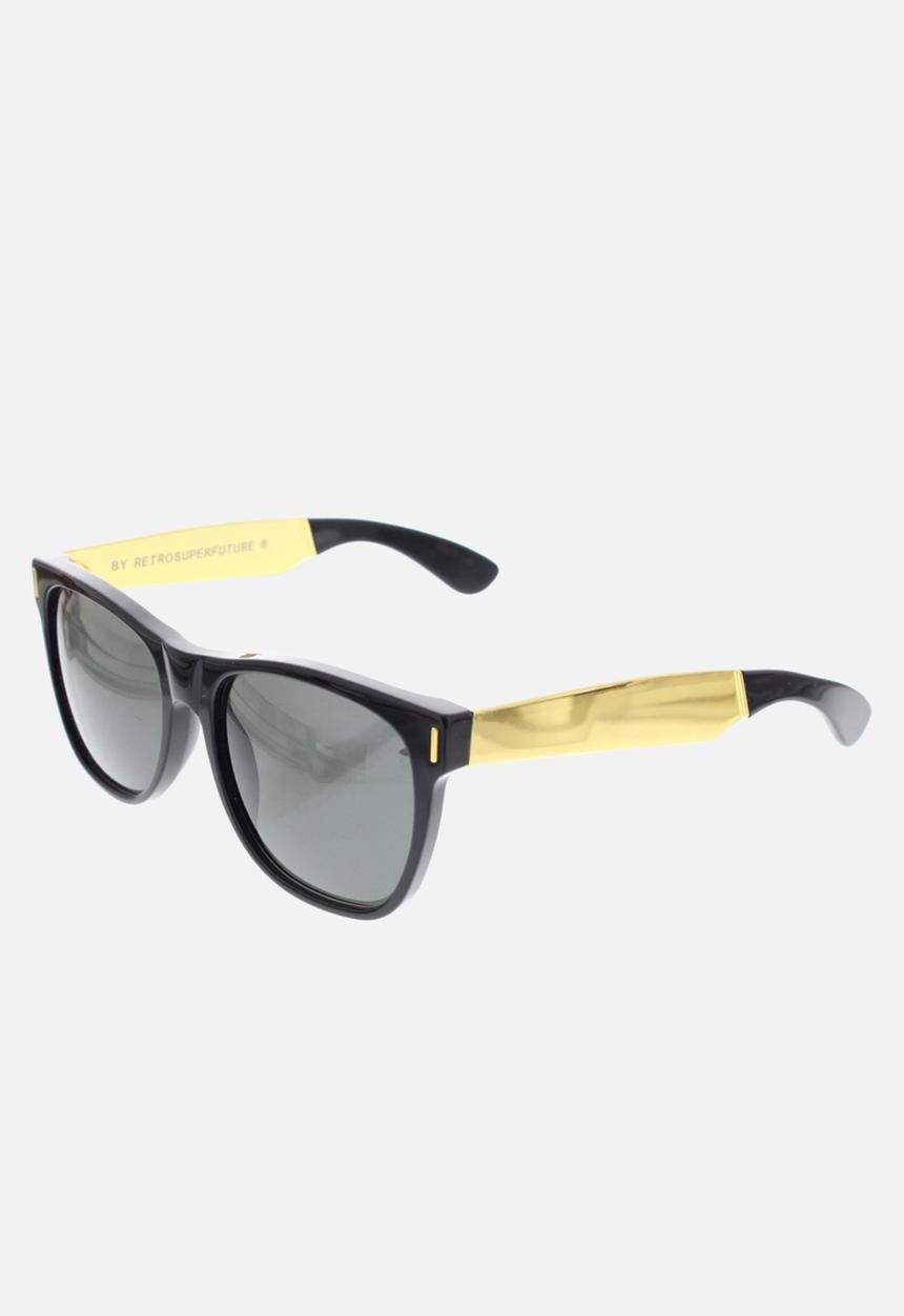 SUPER By Retrosuperfuture® - Francis classic wayfarer sunglasses - black gold