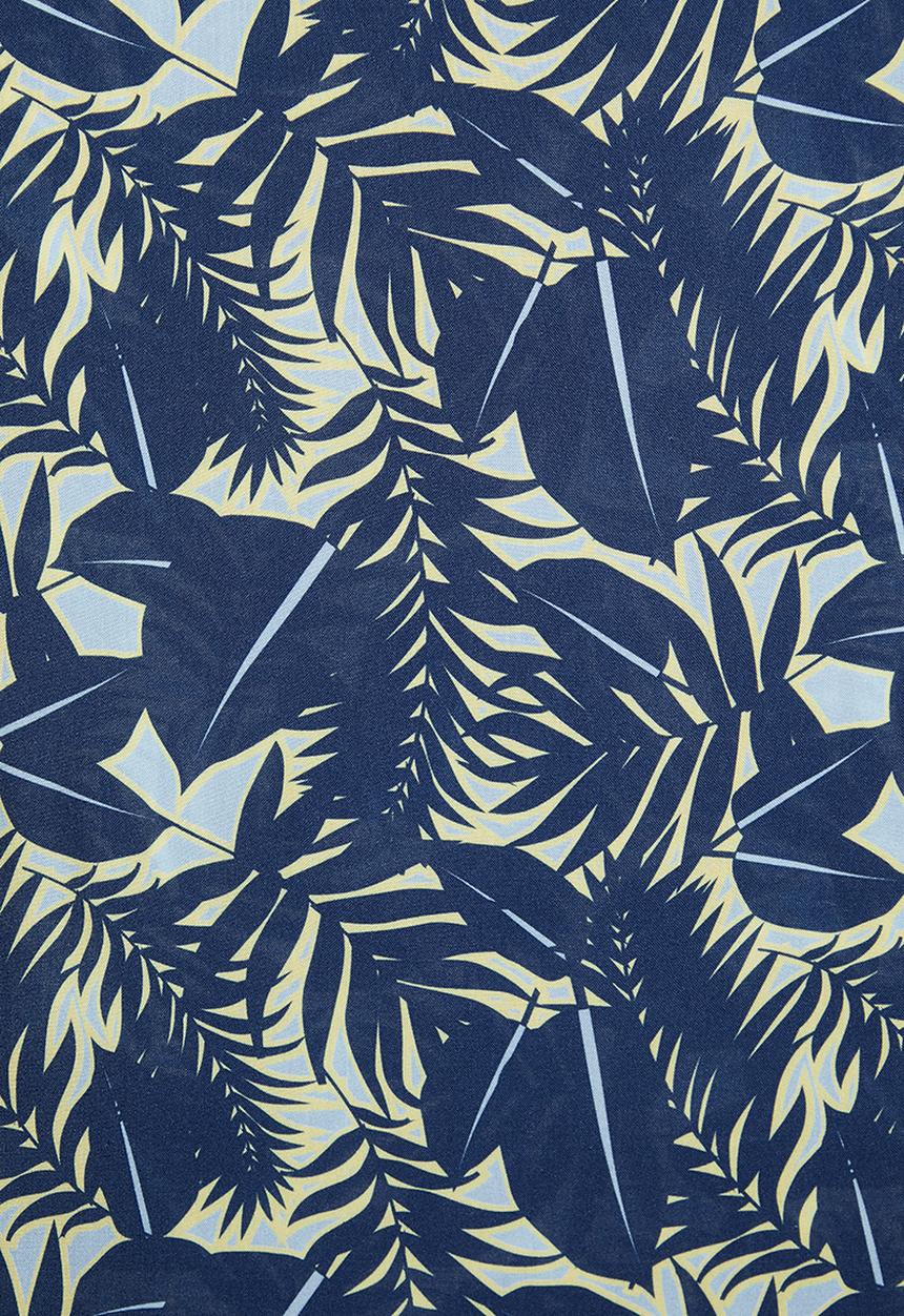 Superbalist - V-neck cover up - blue & yellow