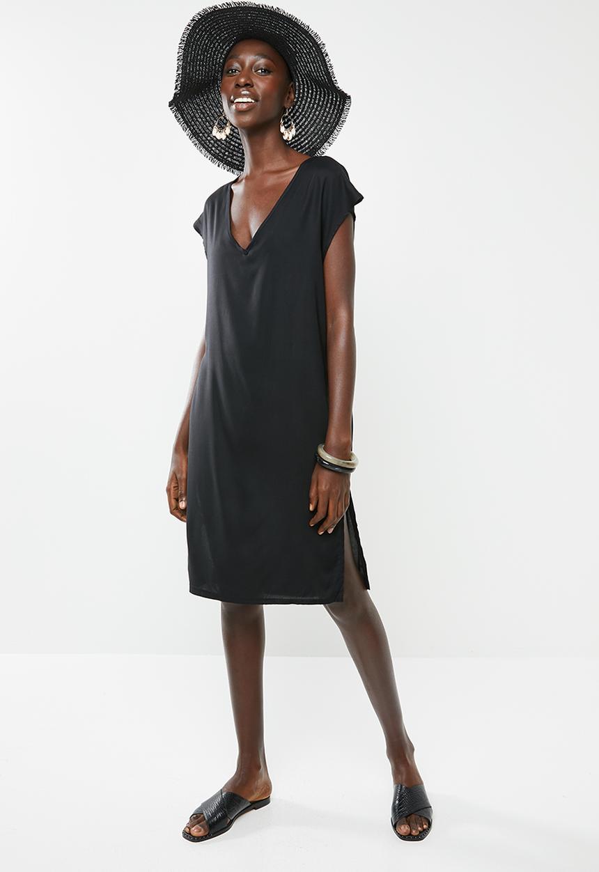 Superbalist - V-neck cover up - black