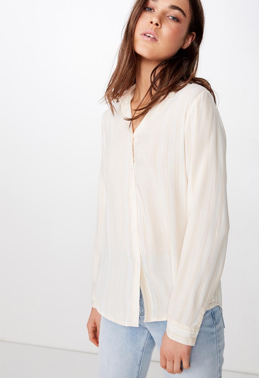 Cotton On - Rachel everyday shirt  - peach