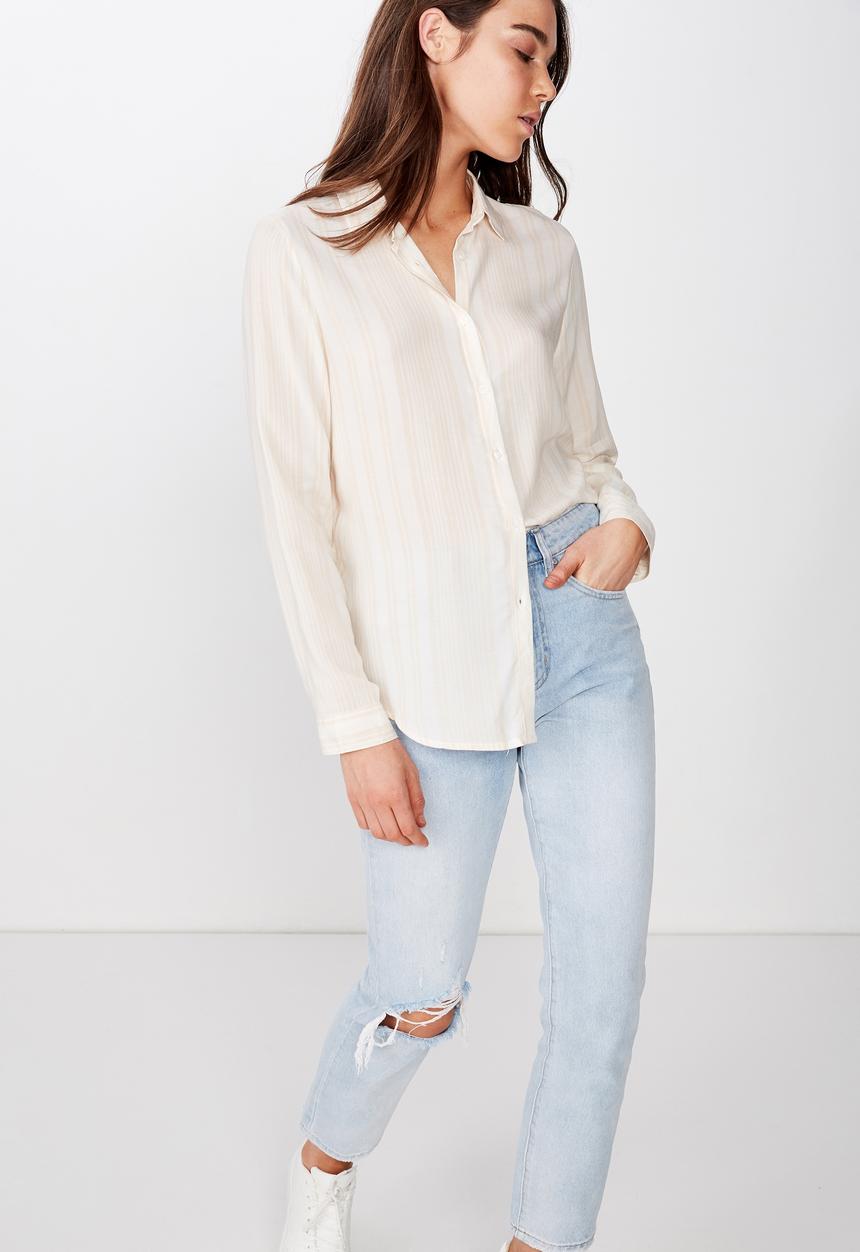 Cotton On - Rachel everyday shirt  - peach