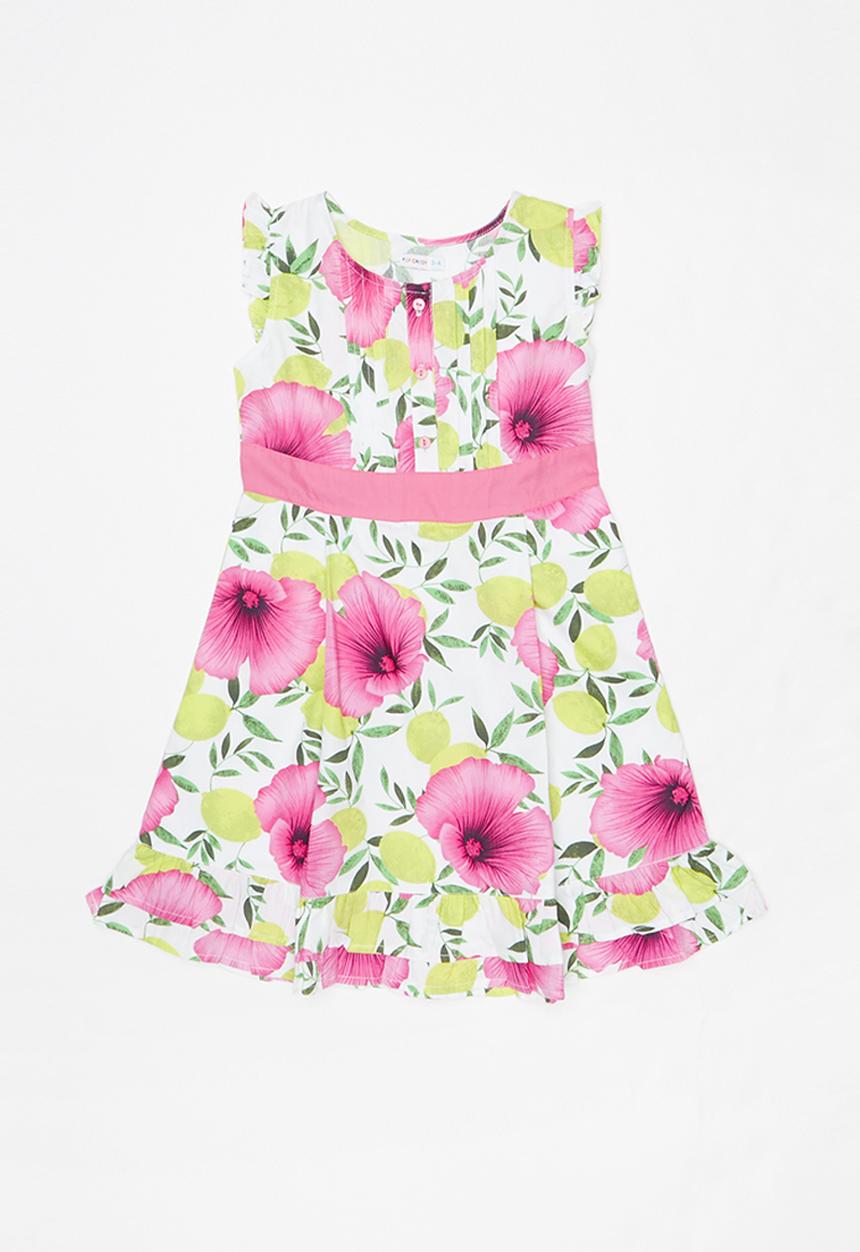 Pop Candy - Printed dress  - pink & green 