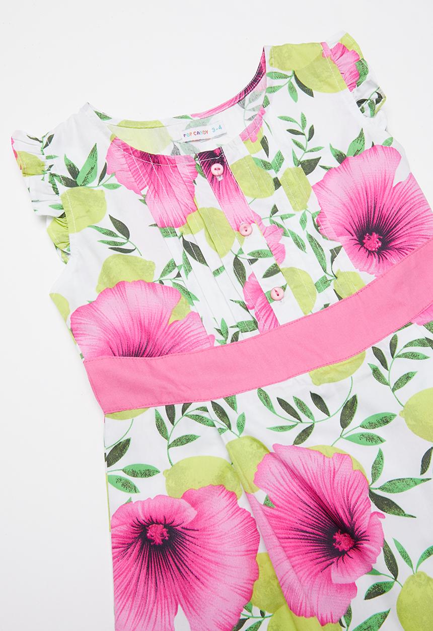 Pop Candy - Printed dress  - pink & green 