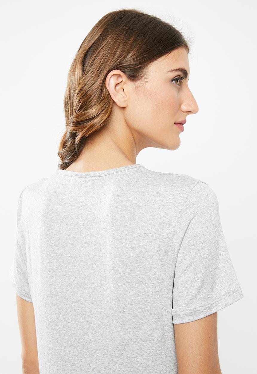 edit - Knot front tee - grey
