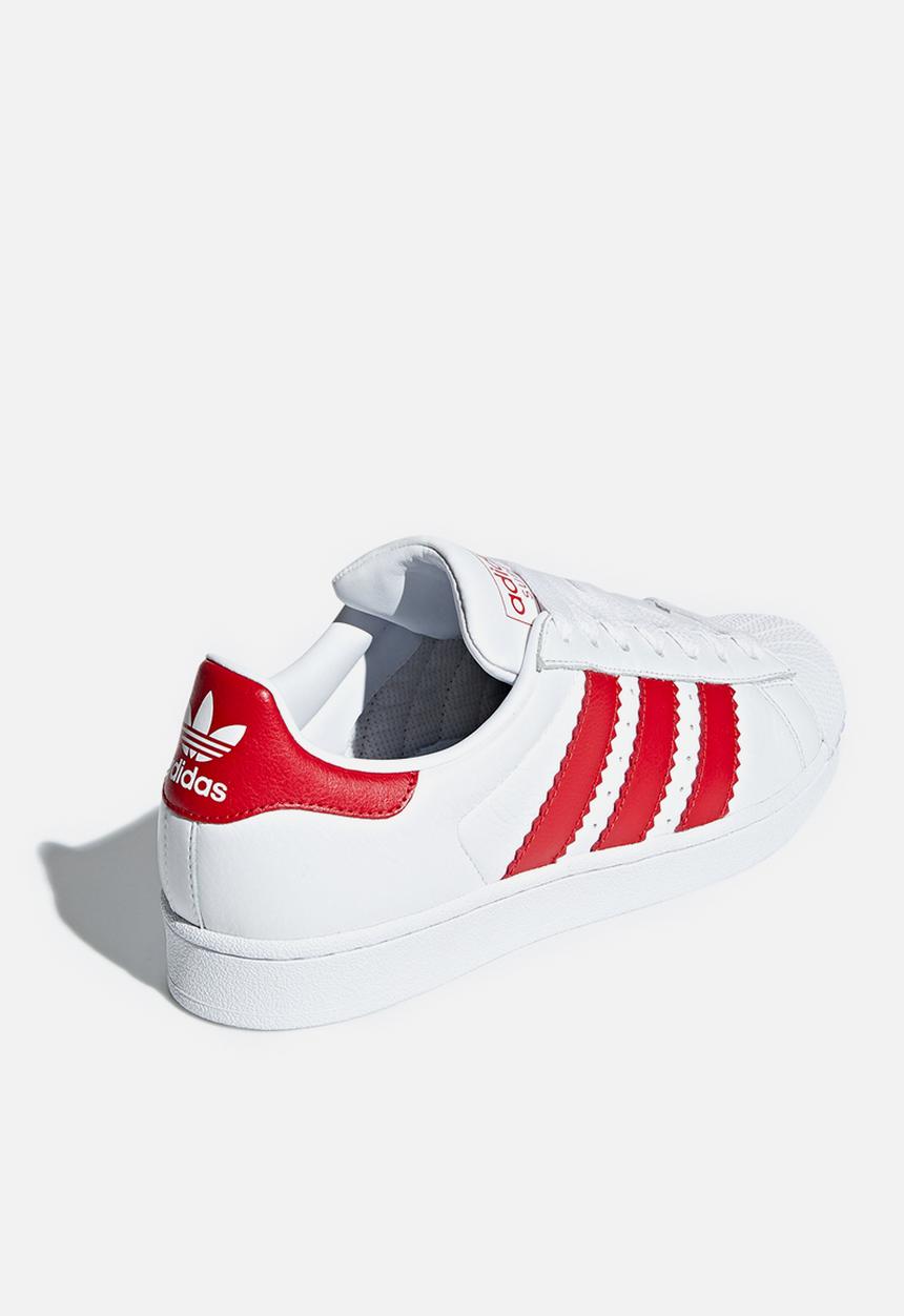 adidas Originals - Superstar - ftwwht/scarle/ftwwht
