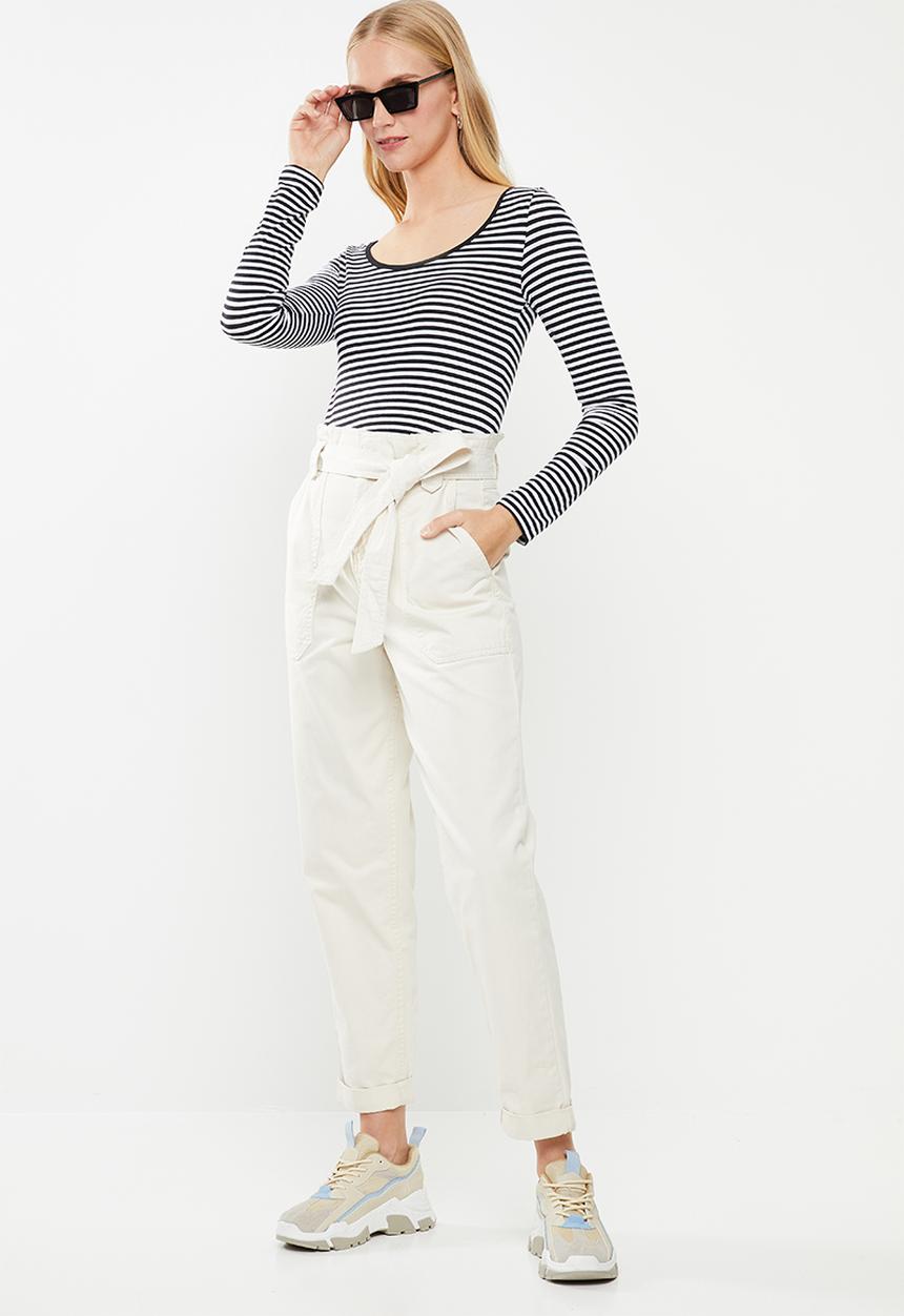 Cotton On - Everyday long sleeve  - white & black