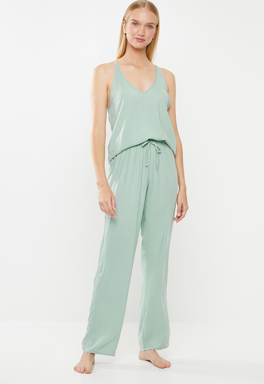 Superbalist - sleep cami & pants - green