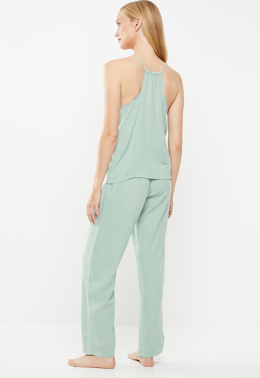 Superbalist - sleep cami & pants - green