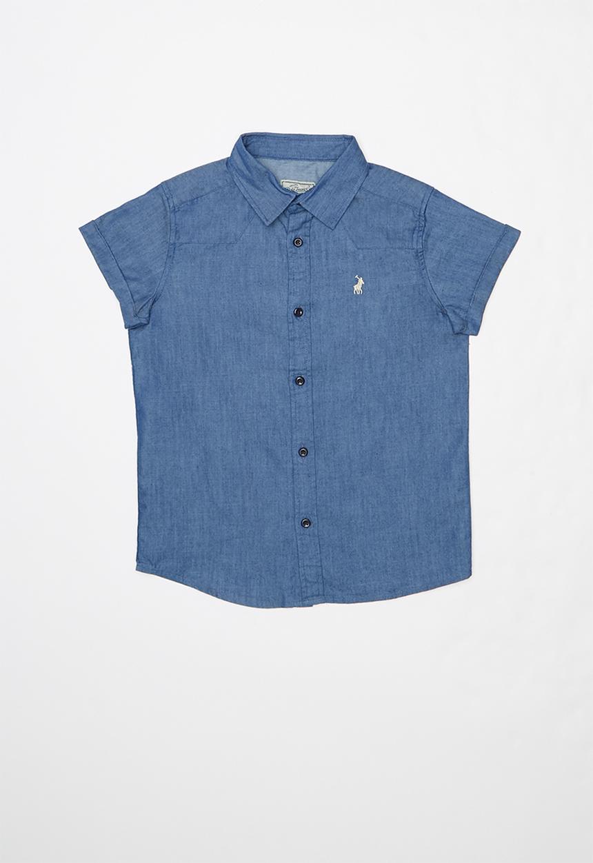 POLO - Kieran chambre shirt - blue