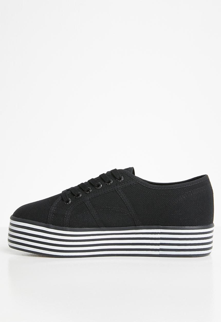 SUPERGA - Superga 2790 stripe platform - black & white