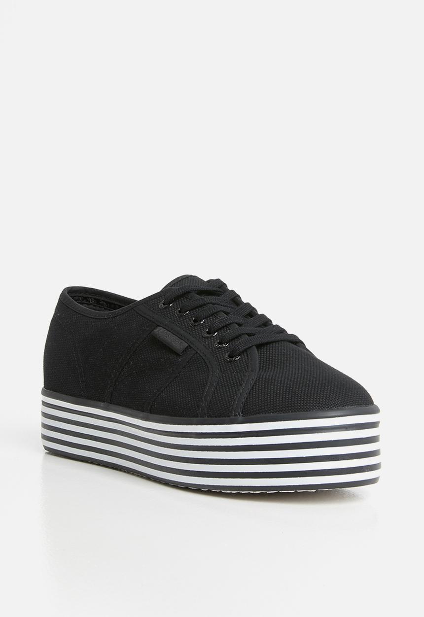 SUPERGA - Superga 2790 stripe platform - black & white