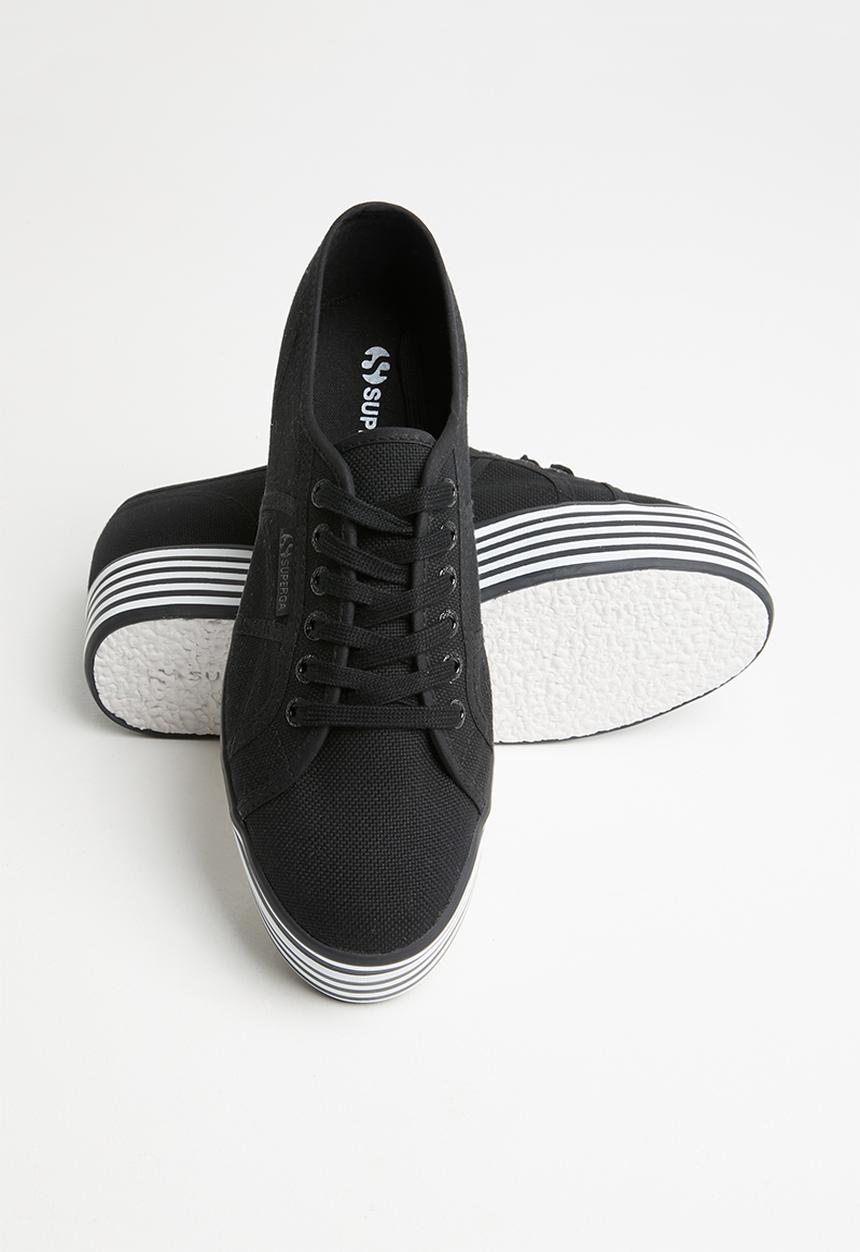 SUPERGA - Superga 2790 stripe platform - black & white