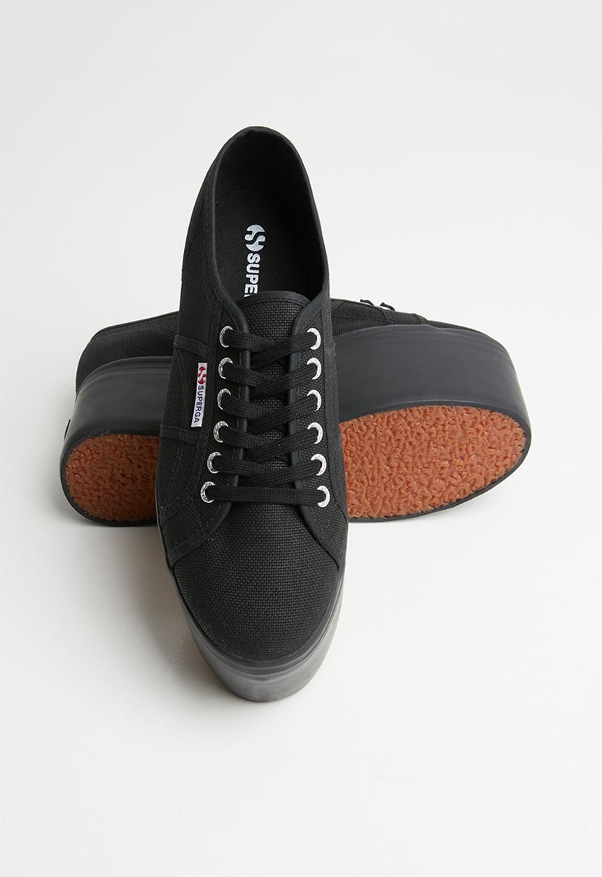 SUPERGA - 2802 cotu canvas mega wedge - full black