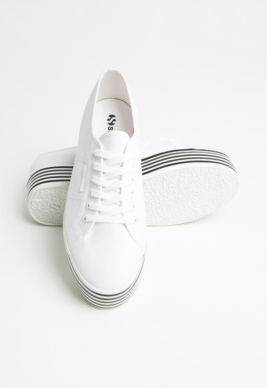 SUPERGA - Superga 2790 stripe platform - white/black