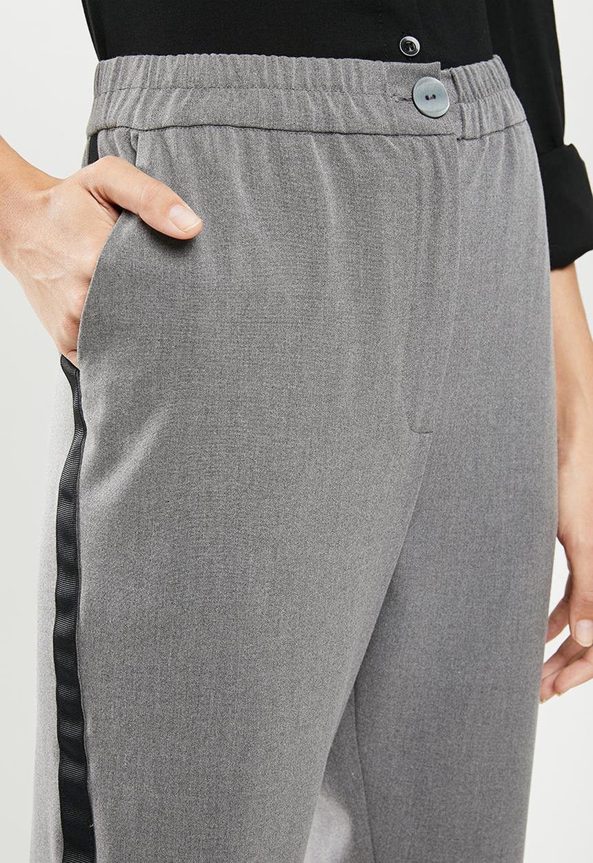 edit - Soft jogger with side tape - grey