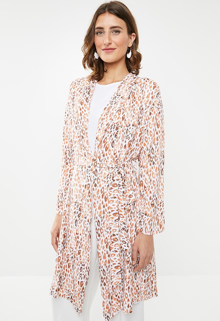 edit - Long kimono - orange & white