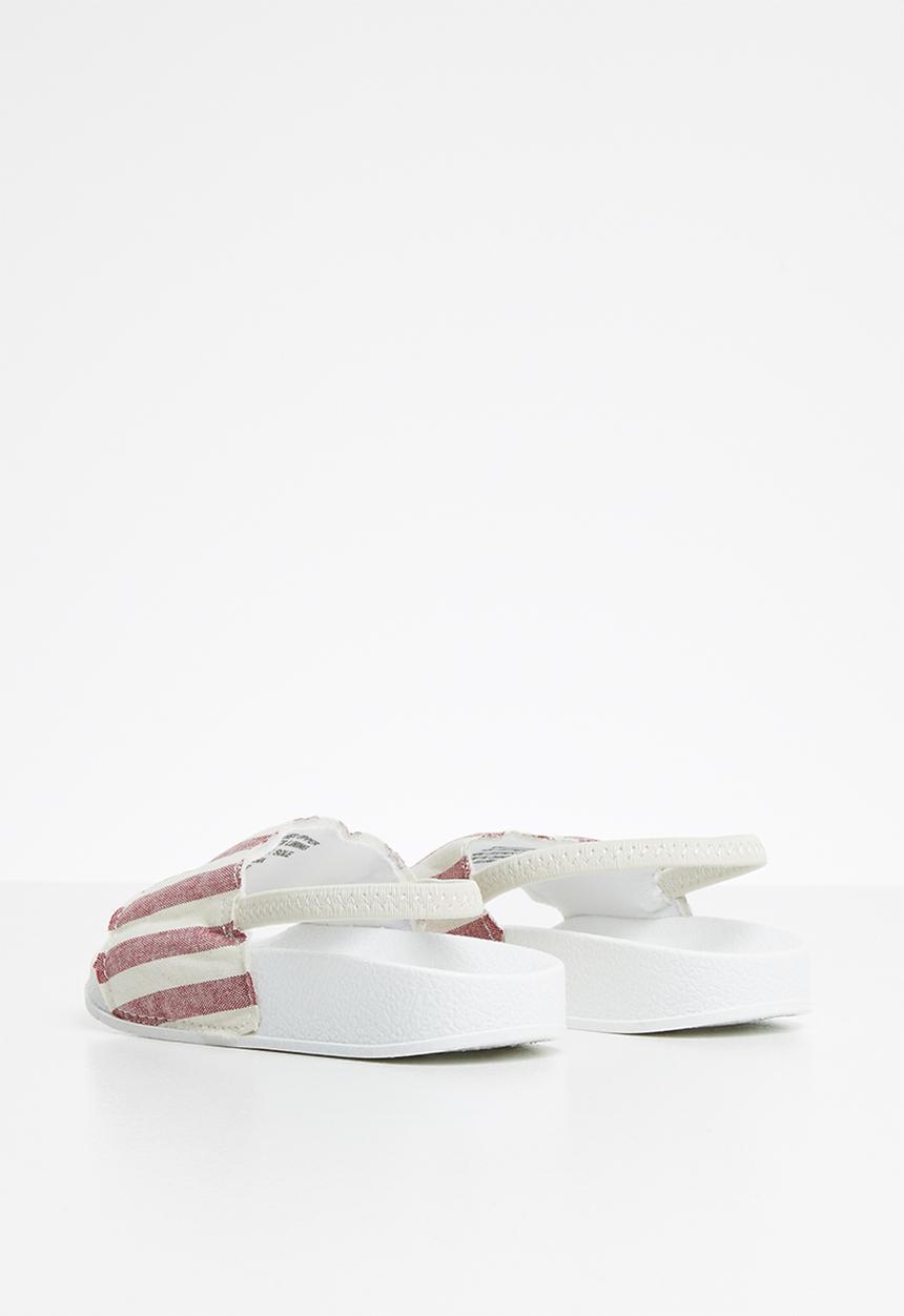 Cotton On - Scallop slide - rust & white 