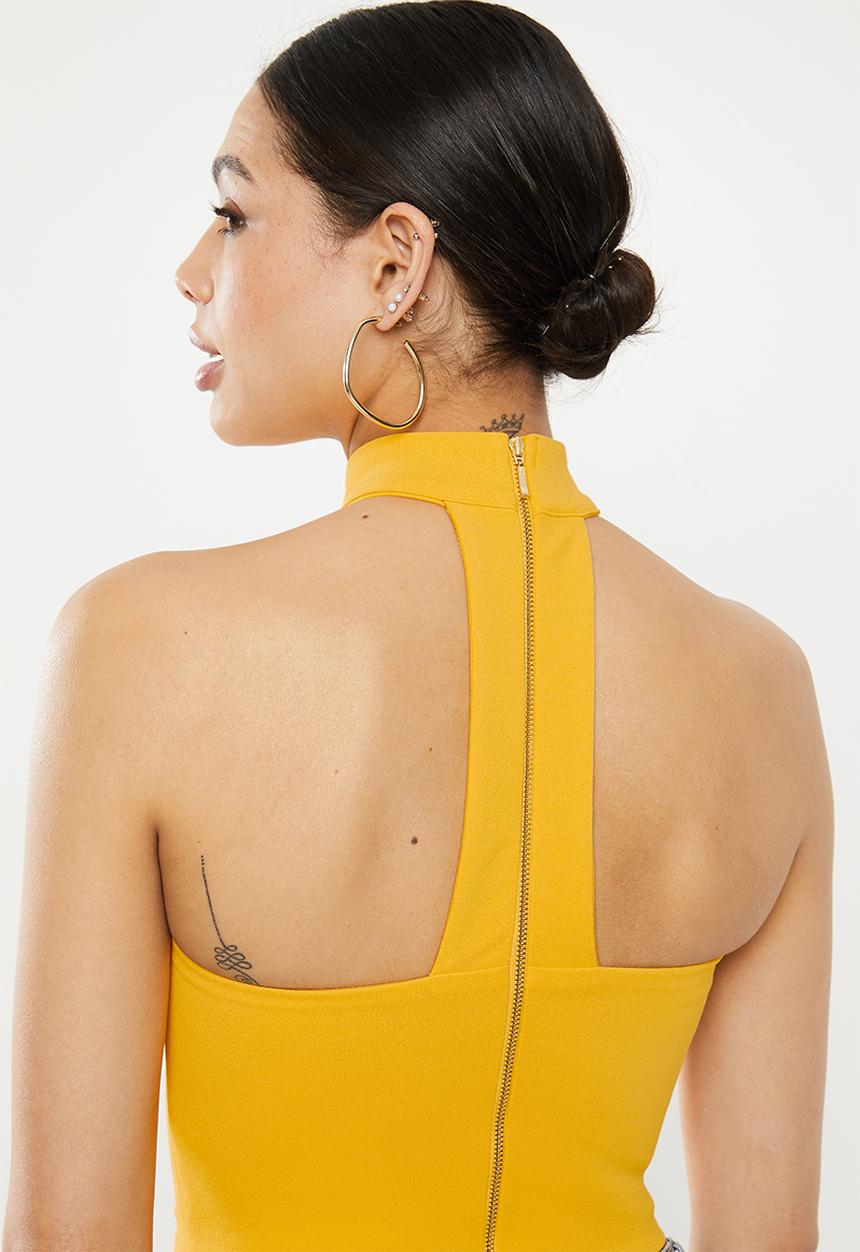 SISSY BOY - Love all crop top - yellow