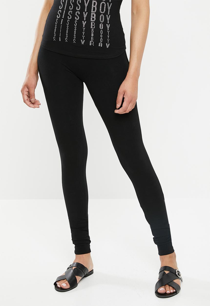 SISSY BOY - Peaches: sculpt knit shaper jegging - black