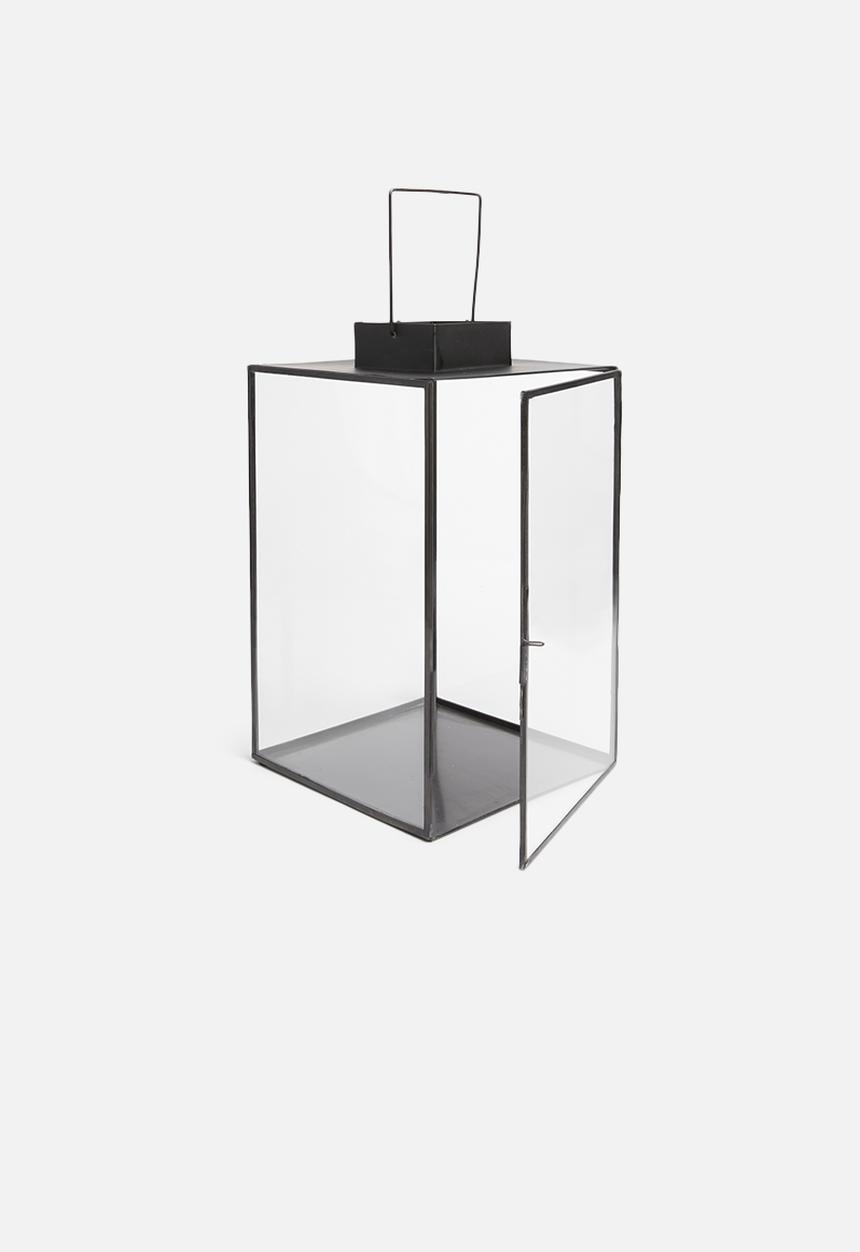 Sixth Floor - Glass lantern - black