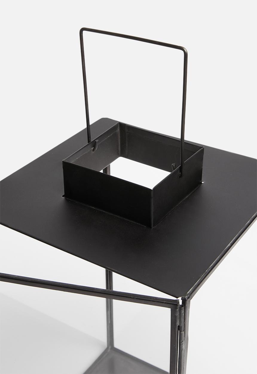 Sixth Floor - Glass lantern - black